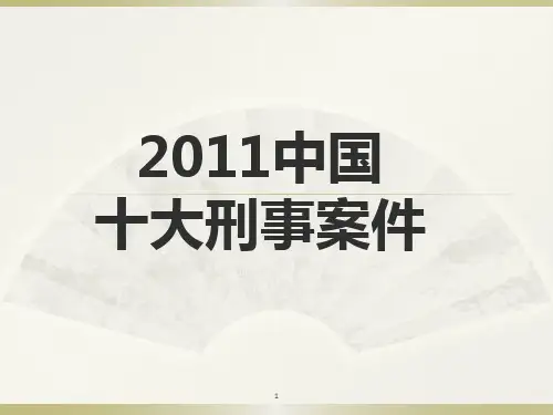 2011十大刑事案件ppt课件