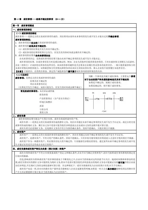 2011年注会复习资料笔记总结会第14章