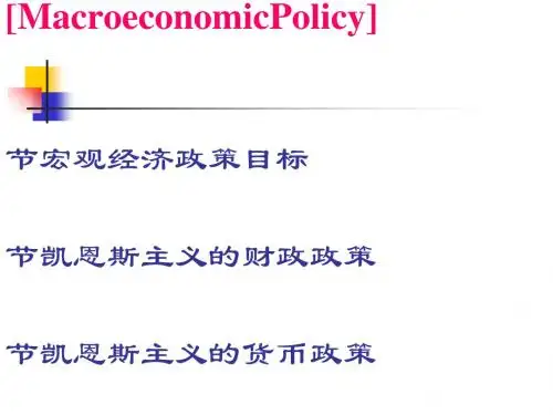 宏观经济政策(ppt65张)