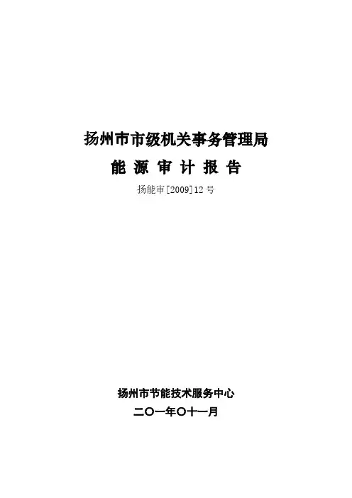 机关能源审计报告-推荐下载