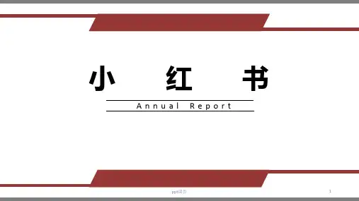 小红书经营模式  ppt课件