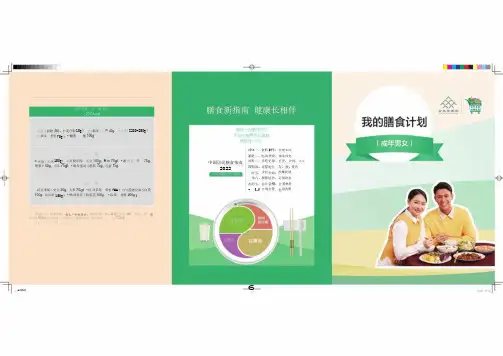 2022中国居民膳食指南成年人膳食计划