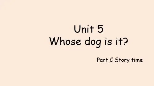 人教PEP版五下英语Story time点读教学课件 Unit 5 Whose dog is it