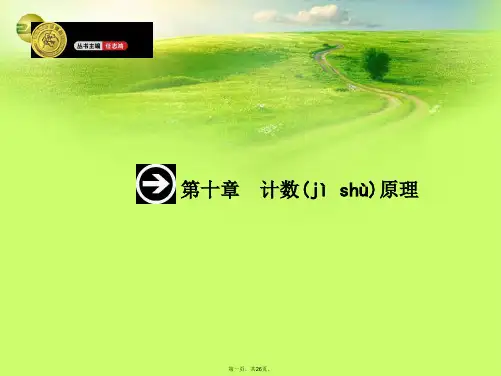 高考数学一轮总复习 10.1 分类加法计数原理与分步乘法计数原理精品课件 理 新人教版