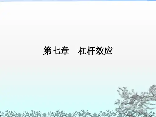 《财务管理杠杆效应》PPT课件