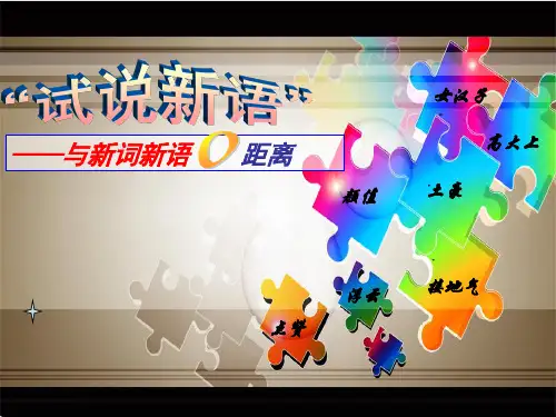 新词新语课件