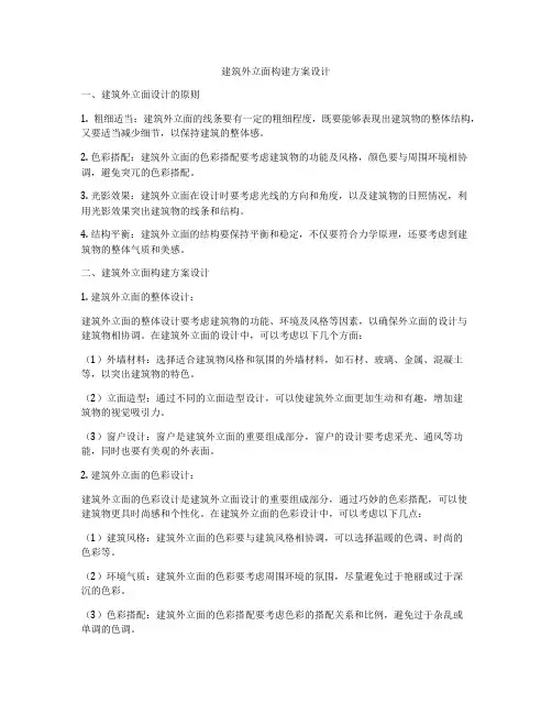 如何做建筑外立面构建方案设计