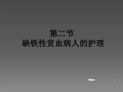 缺铁性贫血病人的护理【28页】