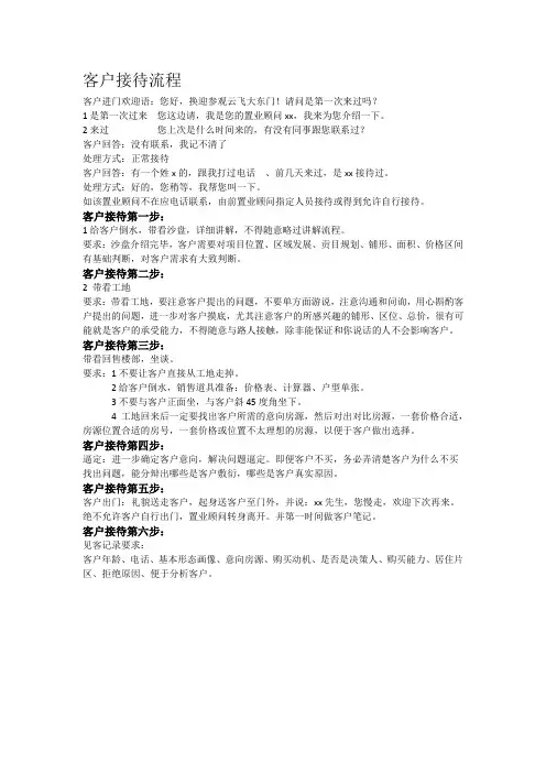 客户接待流程