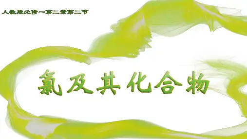 氯及其化合物课件-高一上学期化学人教版(2019)必修第一册