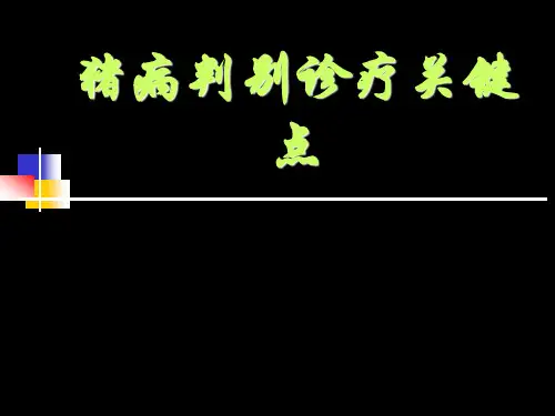 猪病鉴别诊疗专家讲座