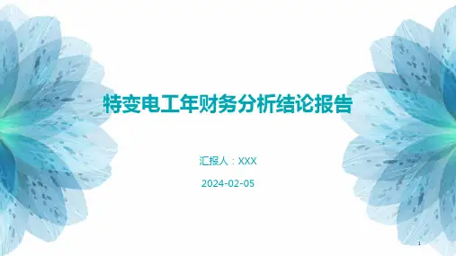 特变电工年财务分析结论报告