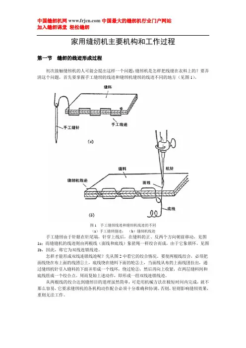 详解家用缝纫机工作过程