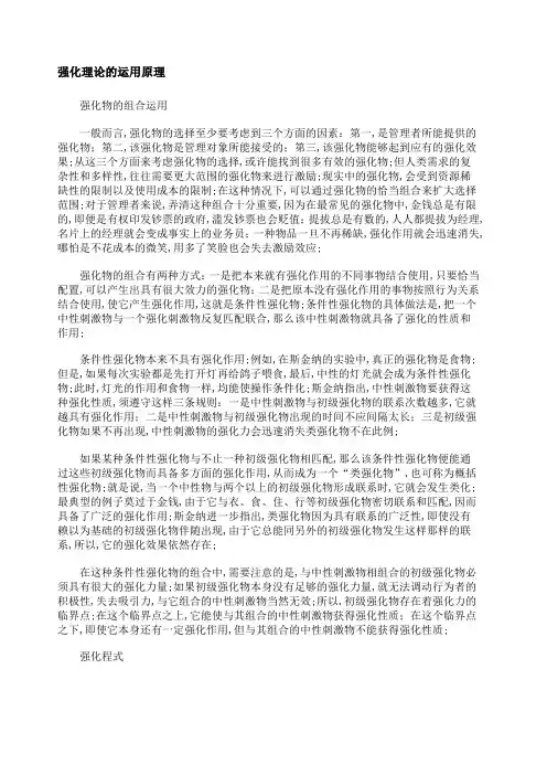 强化理论的运用原理