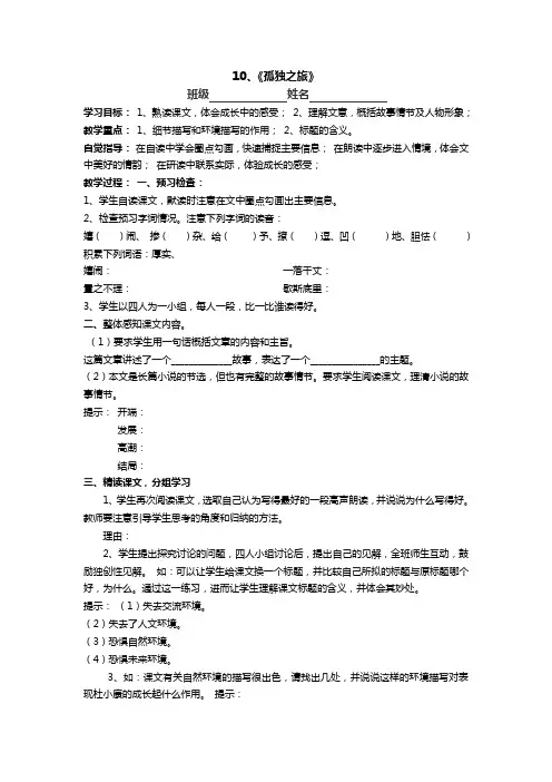 10、《孤独之旅》