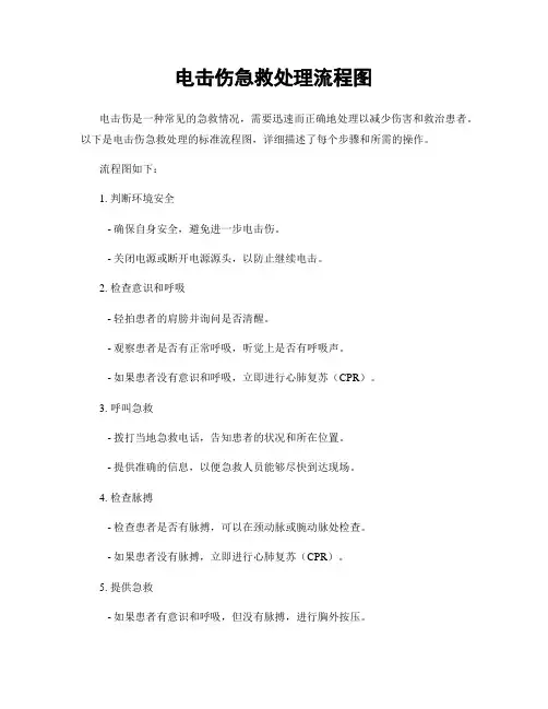 电击伤急救处理流程图