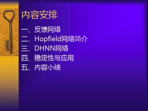 人工神经网络及其应用第5讲Hopfield网络
