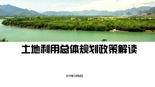 土地利用总体规划政策解读(58页)