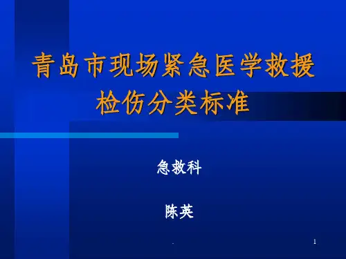 创伤的现场检伤分类法(伤情程度的快速评估方法)ppt课件