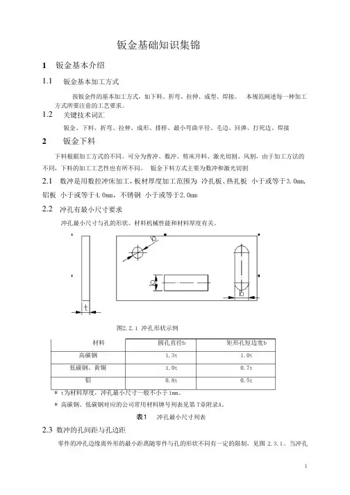 钣金基础知识集锦(钣金工程师必备教材)