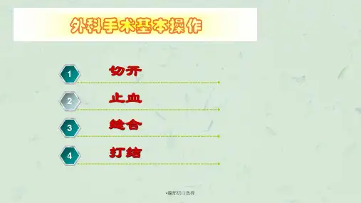 腹部切口选择课件