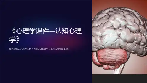 《心理学课件-认知心理学》
