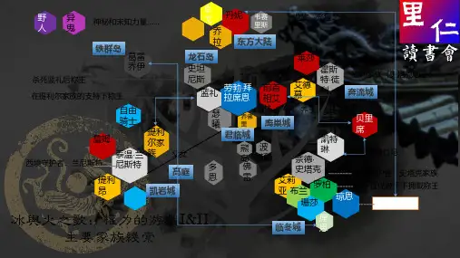 权力的游戏 主要家族关系
