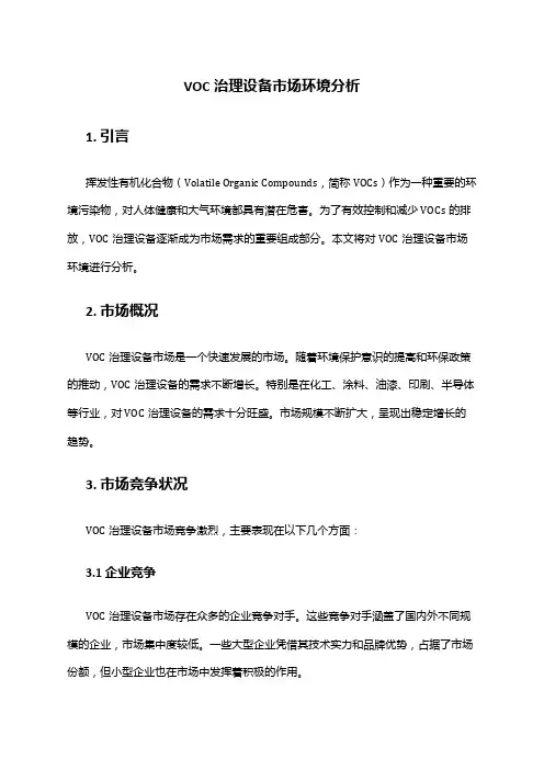 2024年voc治理设备市场环境分析