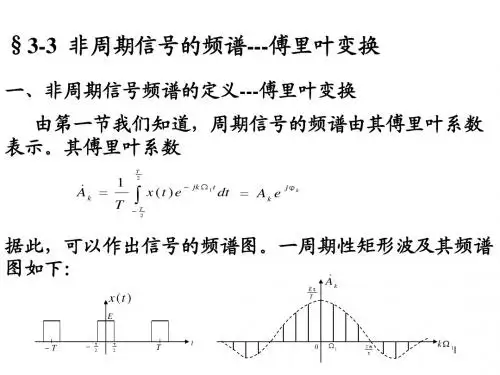 §3-(3-4 )非周期信号的频谱分析 典型非周期信号的傅里叶变换
