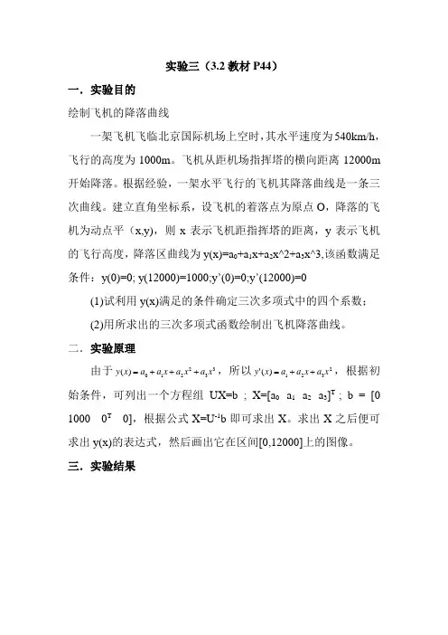数值计算实验三(3.2)