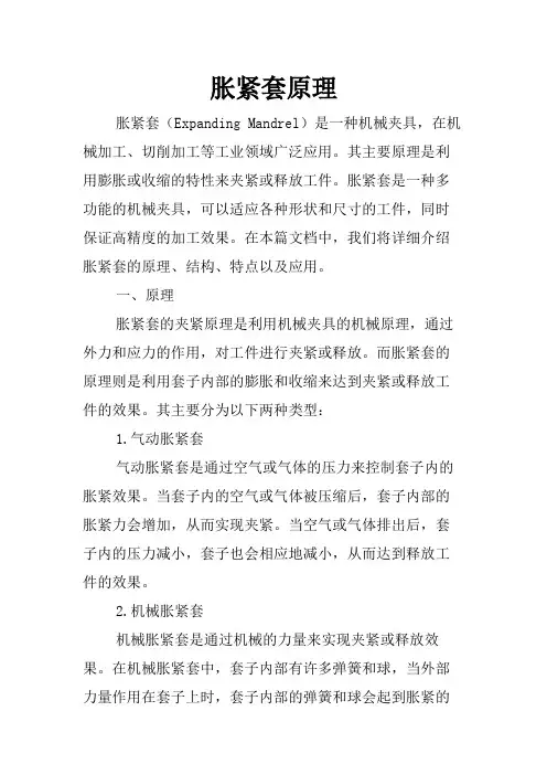 胀紧套原理