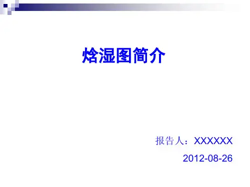 焓湿图应用介绍
