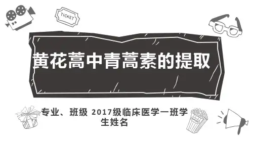 从黄花蒿中提取青蒿素