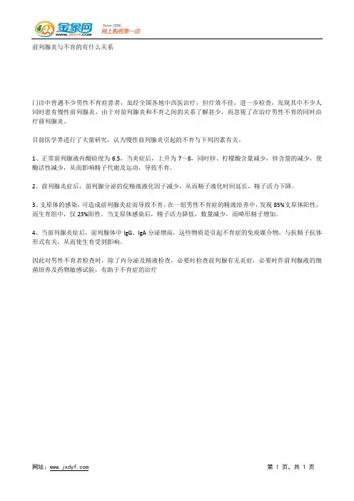 前列腺炎与不育的有什么关系.docx