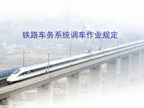 铁路车务系统调车作业规定