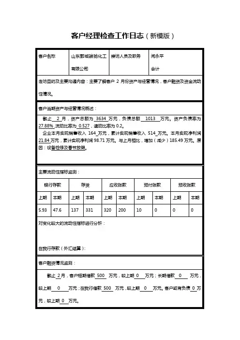 客户经理检查工作日志(新模版)