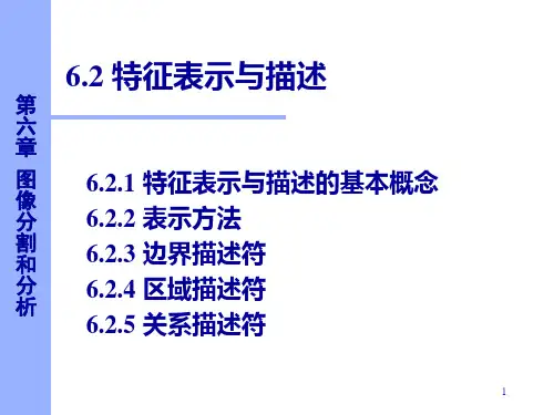 数字图像处理特征表示与描述PPT课件