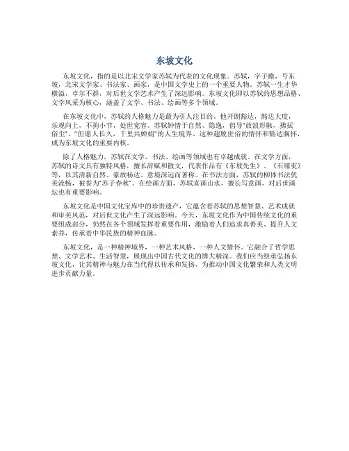 东坡文化资料