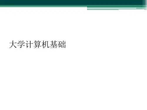 大学计算机基础