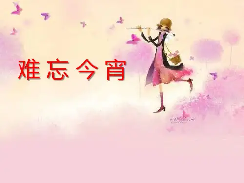 《难忘今宵》PPT课件