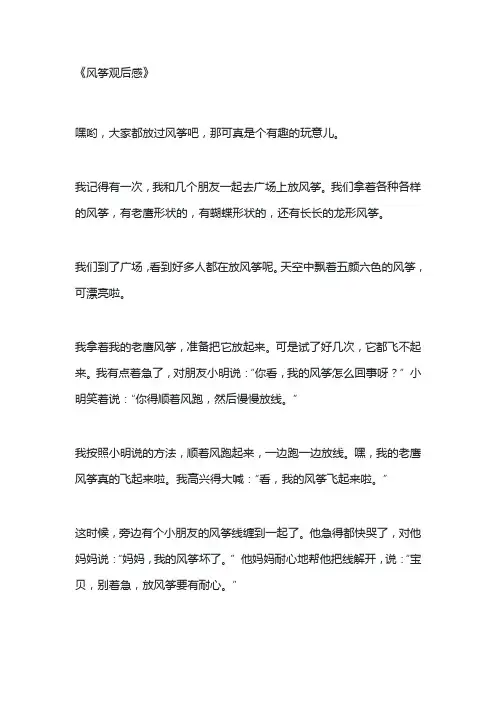 风筝观后感