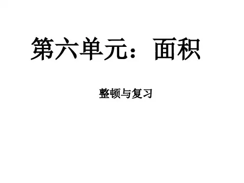6面积和面积单位省公开课获奖课件市赛课比赛一等奖课件