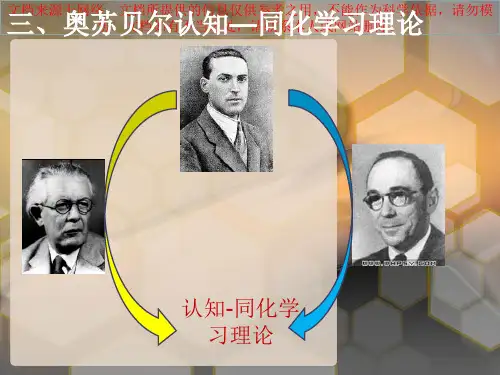 最新奥苏贝尔的认知同化学习理论专业知识讲座