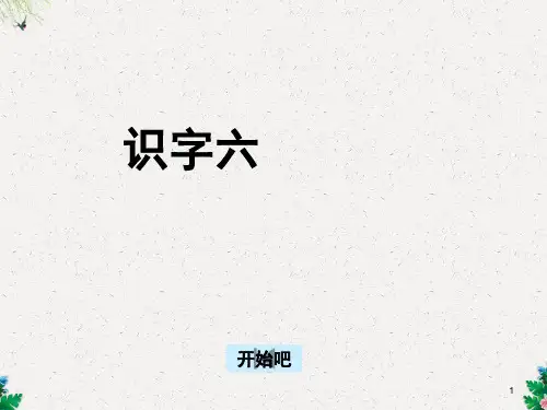 一年级下语文课件识字六_人教版