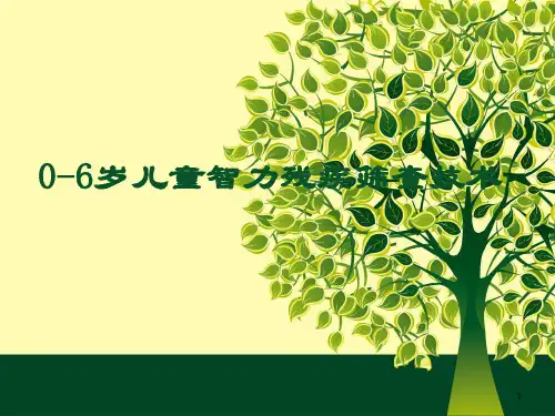 智力残疾PPT课件