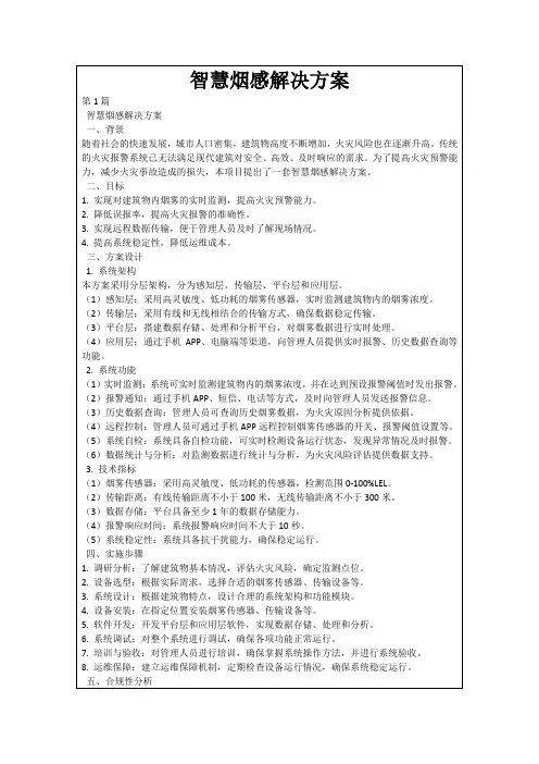 智慧烟感解决方案