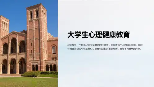 (大学生心理健康教育)第七章理解家庭
