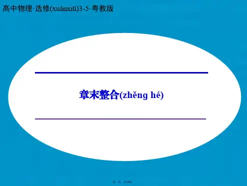 高中物理 第三章 原子结构之谜章末整合课件 粤教版选修35