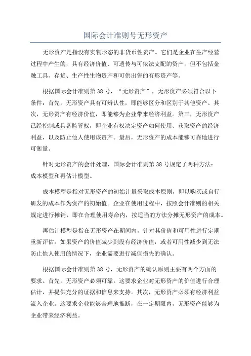 国际会计准则号无形资产