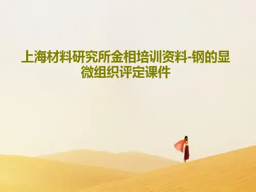 上海材料研究所金相培训资料-钢的显微组织评定课件共38页